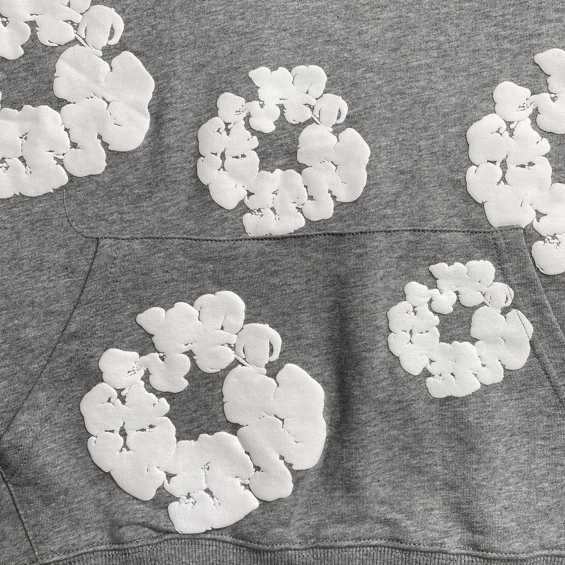 Conjunto Denim Tears ( Cinza com Branco )