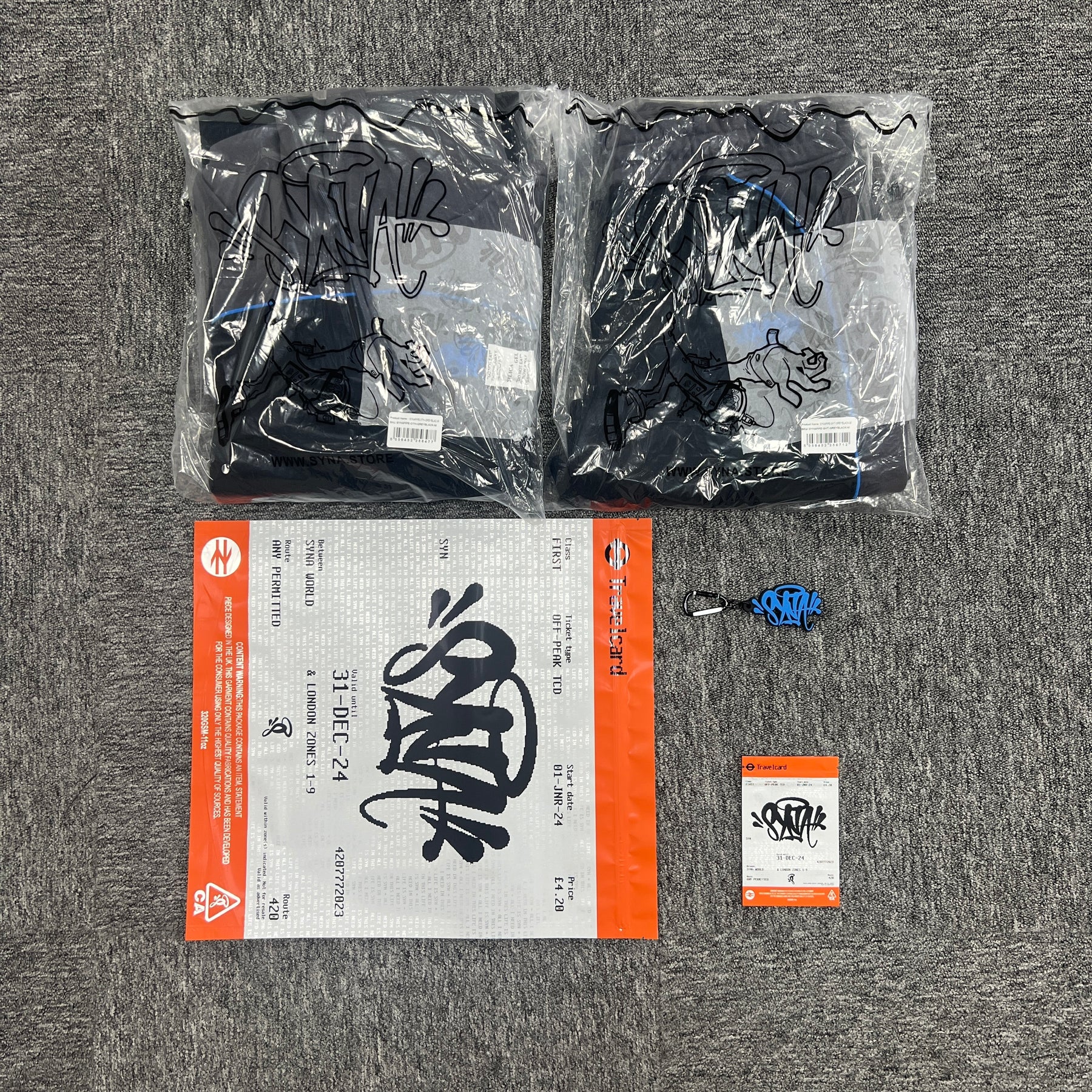 Conjunto Syna World “S-World” (Cinza,Preto e Azul)