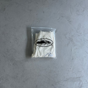 Conjunto Corteiz “Satin C-Star Applique” ( Branco )