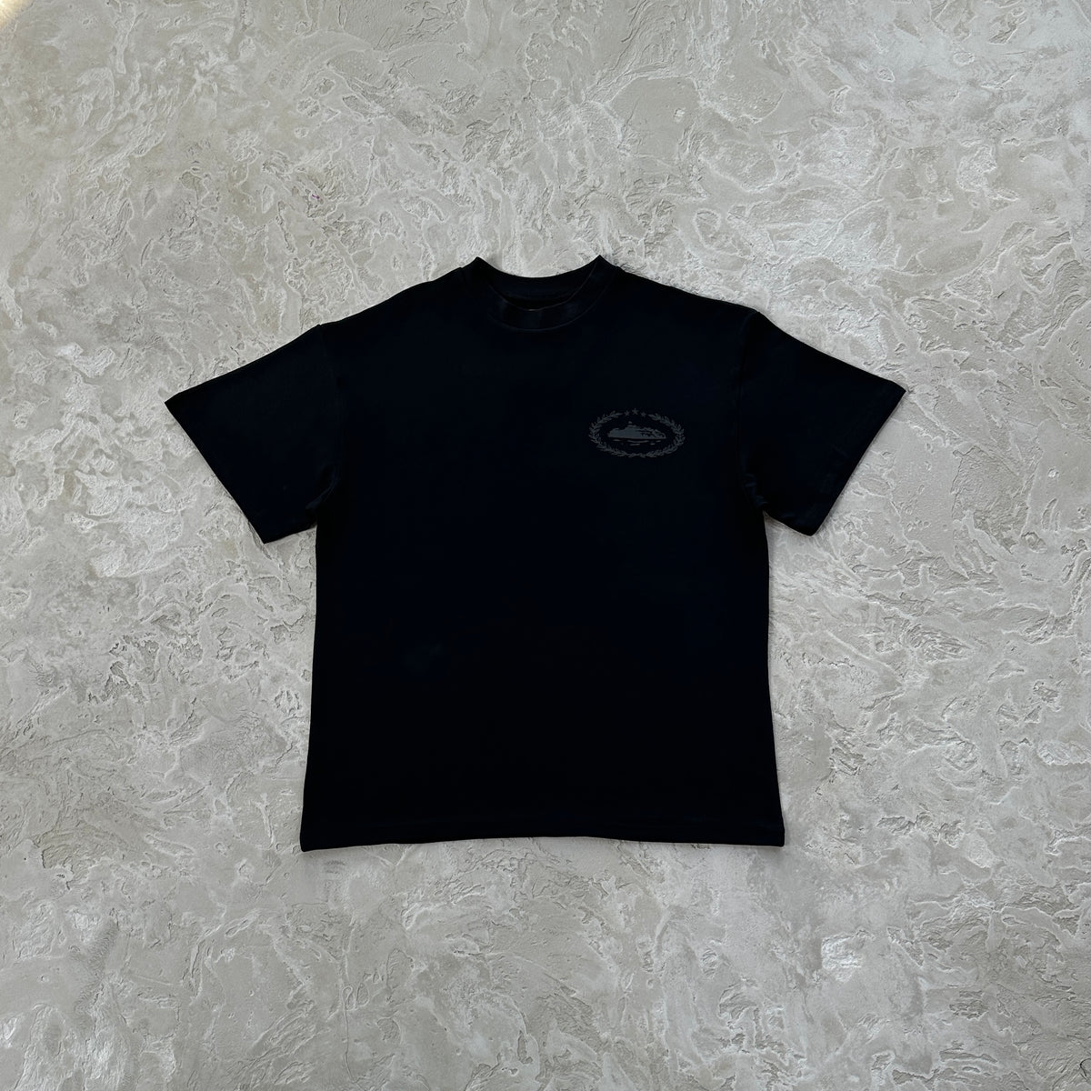 Camisa Corteiz “Royale Heavyweight” ( Preta Com Cinza )