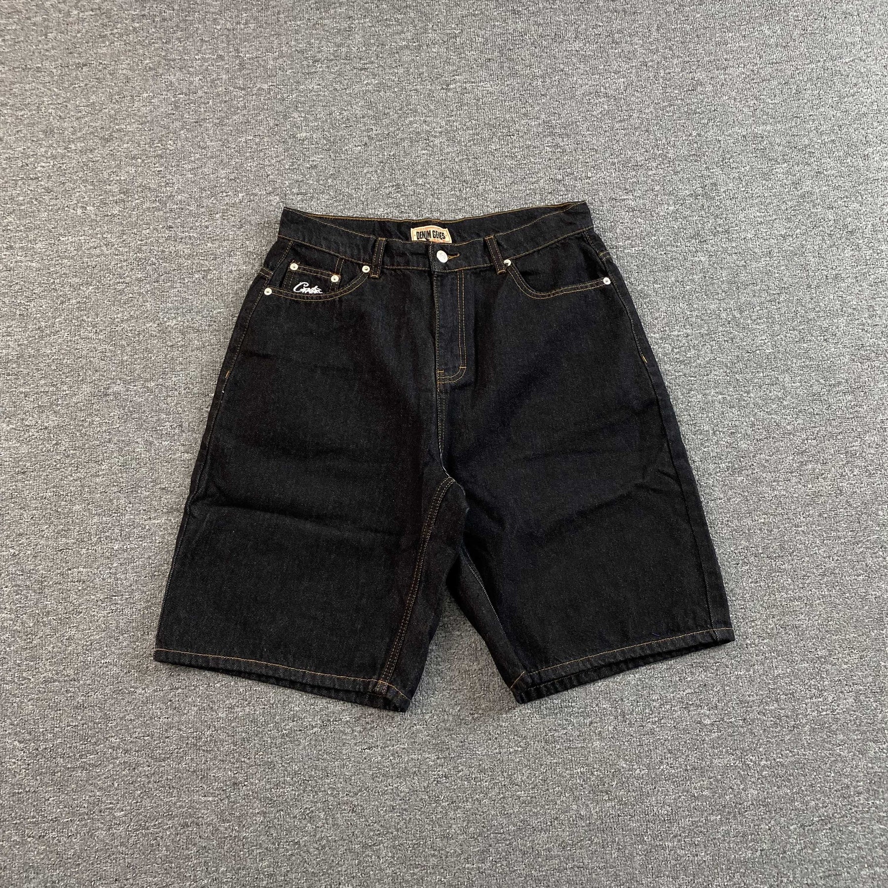 Shorts Corteiz “Dual Stripe” ( Preto )