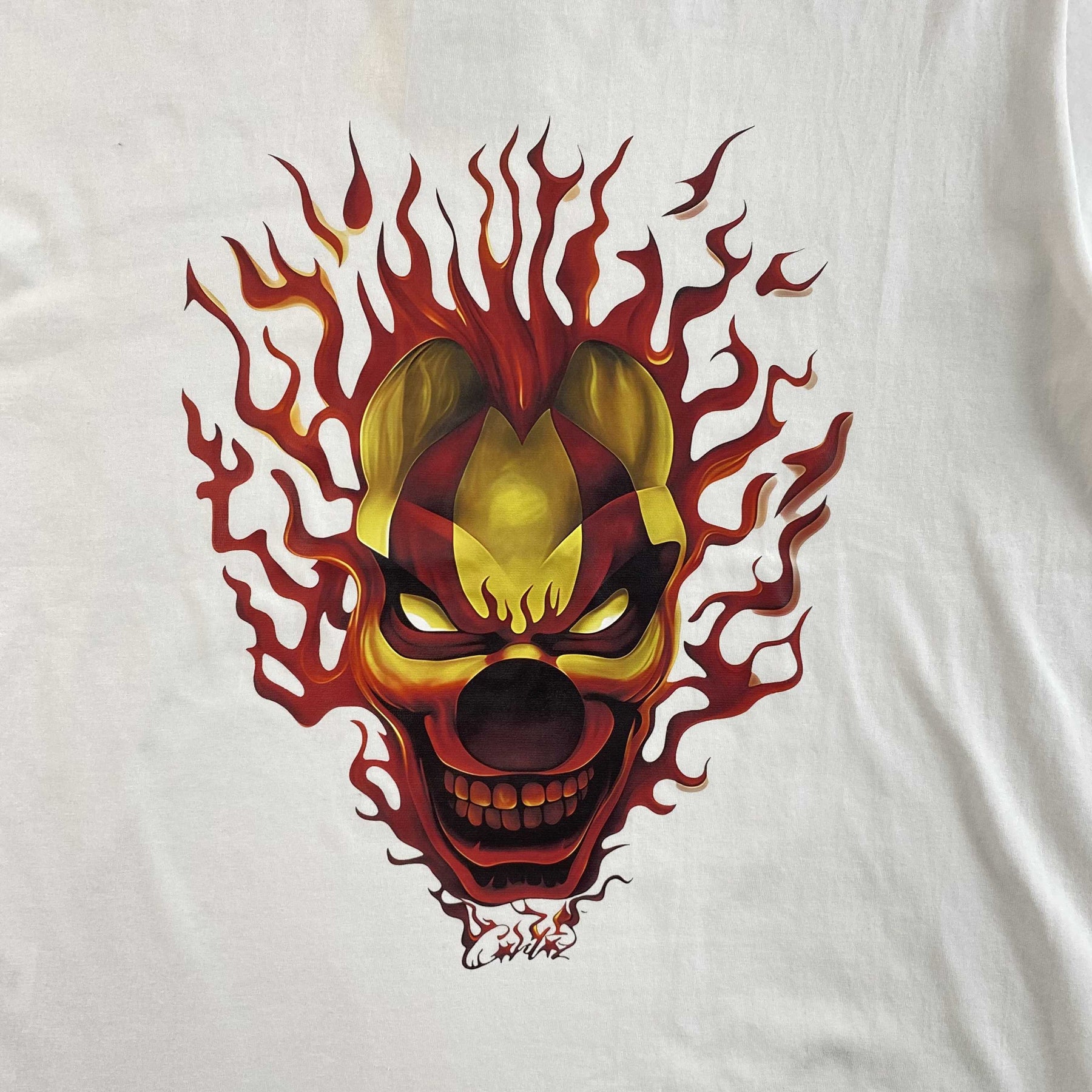 Camisa Corteiz “Fire Clown” ( Branca )