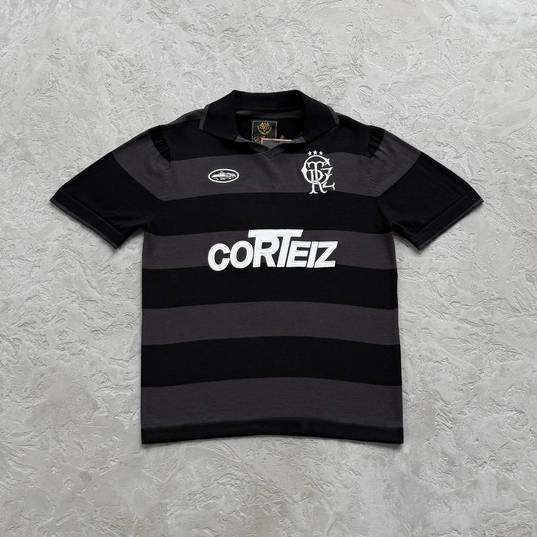 Camisa Jersey Corteiz “Striped knit jersey” ( Preto )