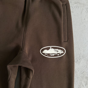 Conjunto Corteiz “Island Puff Print” ( Marrom )