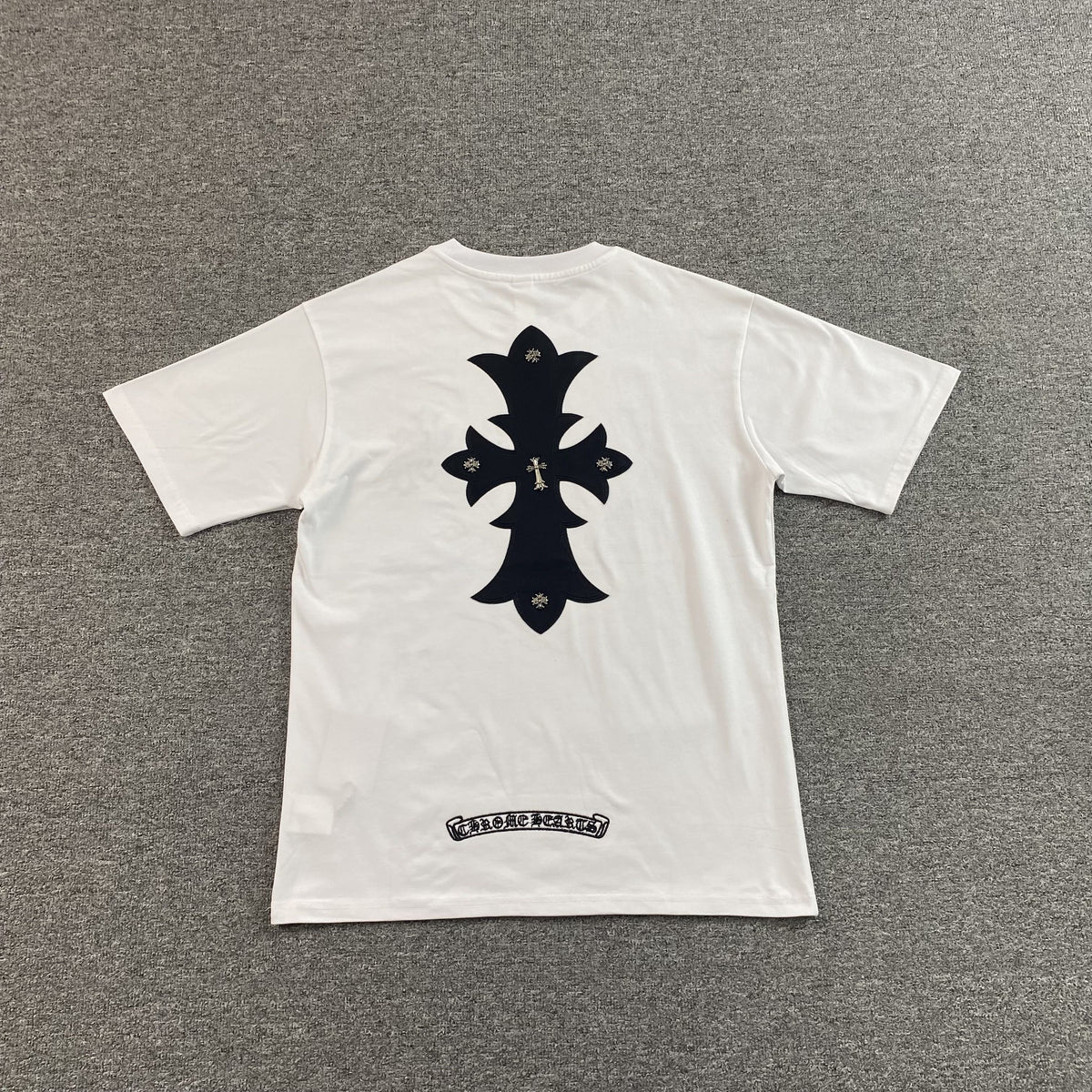 Camisa Chrome Hearts “24ss Leather Patch Cross” ( Branca )
