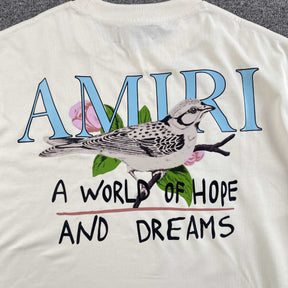 Camisa Amiri “A World Of Hope and Dreams” ( Branca )