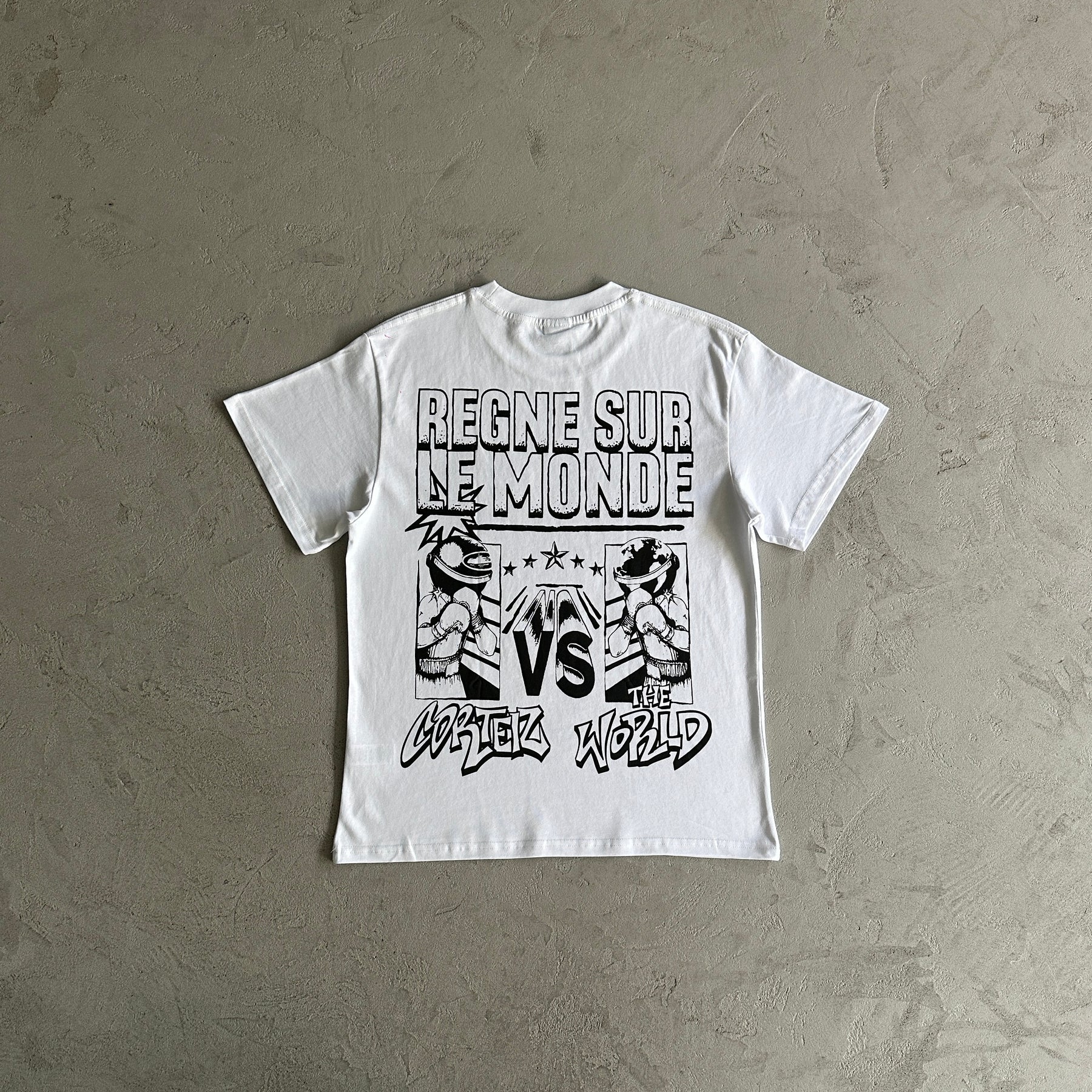 Camisa Corteiz ”Regne Surle Monde” ( Branca )