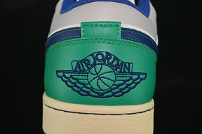 Air Jordan 1 Low “Low Sail Stadium Green Neutral Grey Deep Royal Blue”