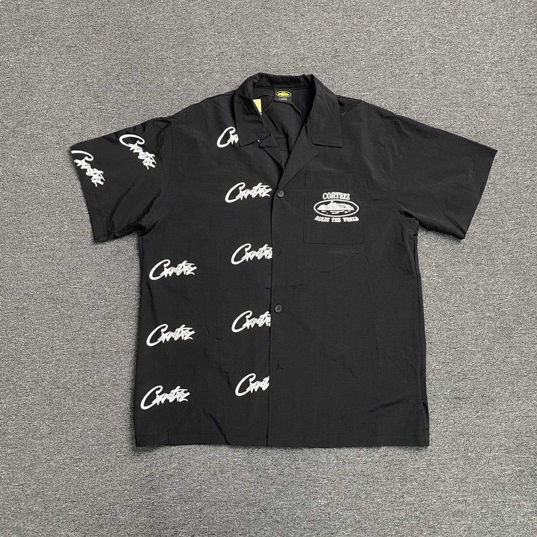 Camisa Corteiz “20 Shirt” ( Preta )