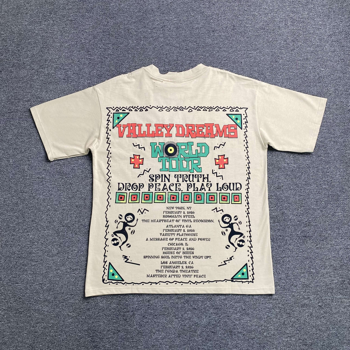 Camisa Valley Dreams “World Tour” ( Bege )