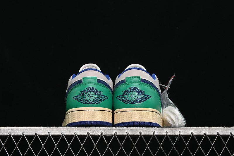 Air Jordan 1 Low “Low Sail Stadium Green Neutral Grey Deep Royal Blue”
