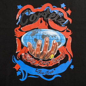 Camisa Corteiz x Barriers Worldwide  ( Preta )