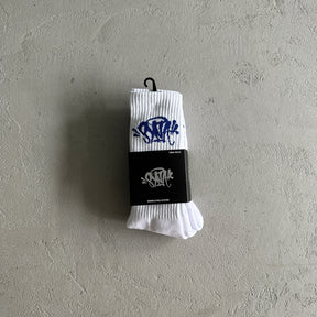 Meia Syna World Roxa e Branca / Azul e Preto ( Pack com 2 cores )