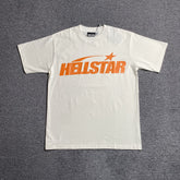 Camisa Hellstar “Classic Normal Print” ( Branca e Laranja )
