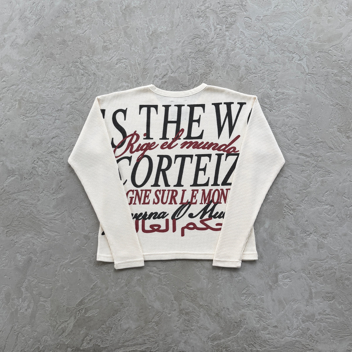 Sueter Corteiz “Worldwide Waffle Thermal” ( Branco )