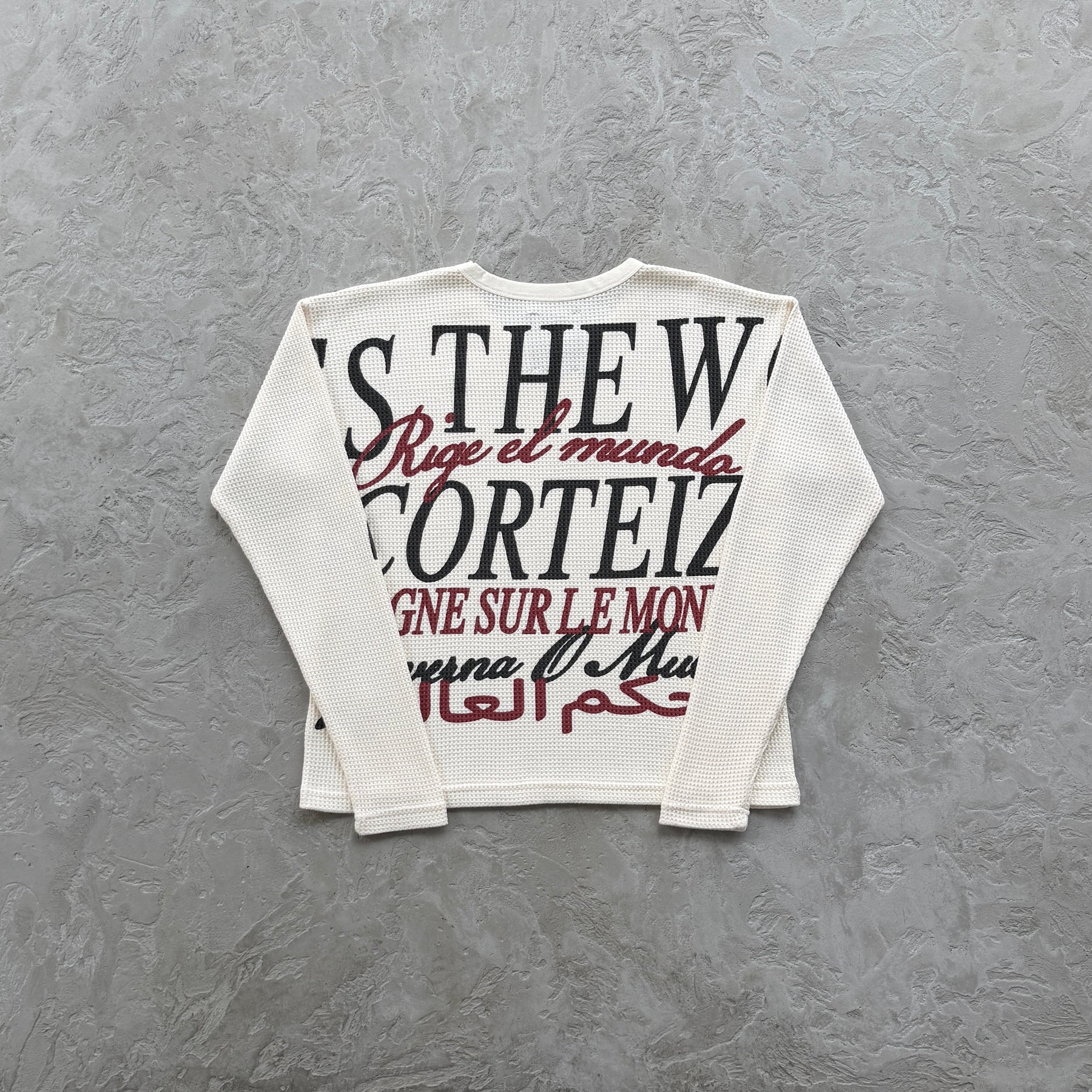 Sueter Corteiz “Worldwide Waffle Thermal” ( Branco )