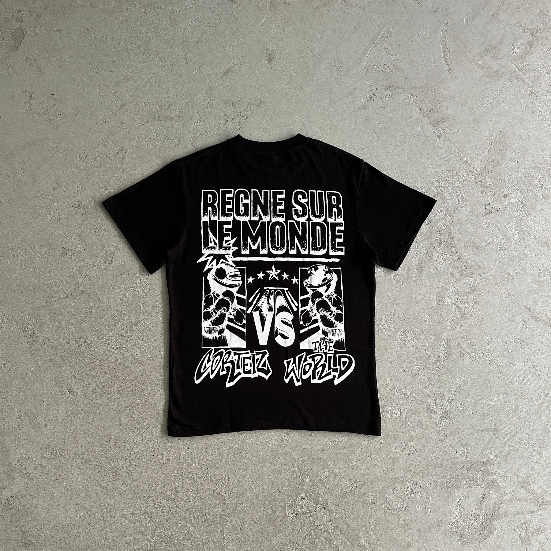 Camisa Corteiz ”Regne Surle Monde” ( Preta )