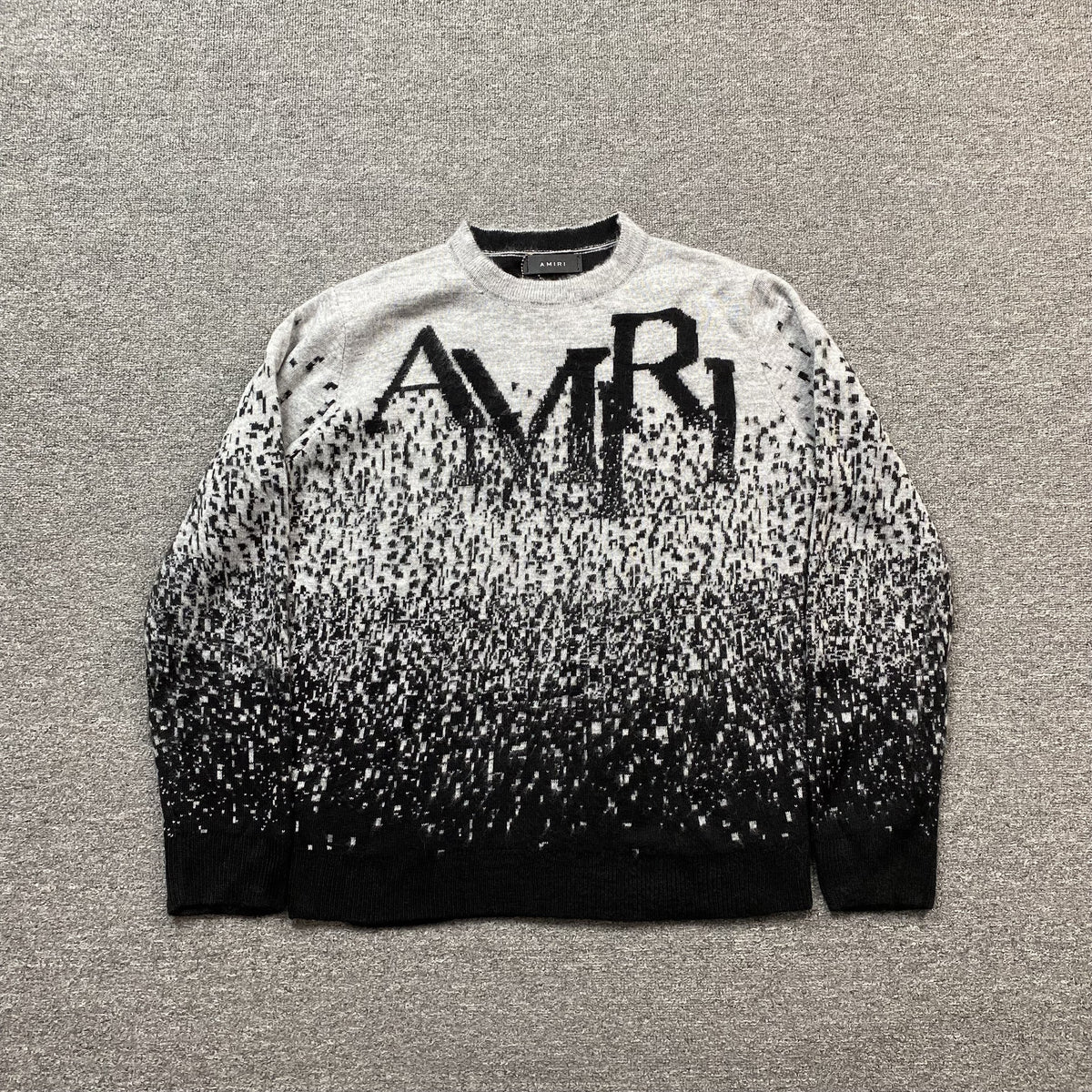 Sueter Amiri “Staggered Gradiant Crewneck”