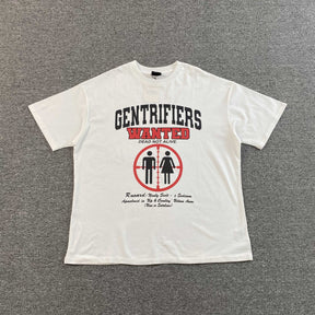 Camisa Corteiz “Gentrifiers Wanted Dead Not Alive” ( Branca )