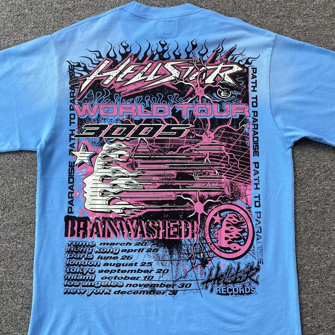 Camisa Hellstar “Neuron Tour Light Blue”