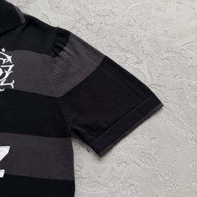 Camisa Jersey Corteiz “Striped knit jersey” ( Preto )