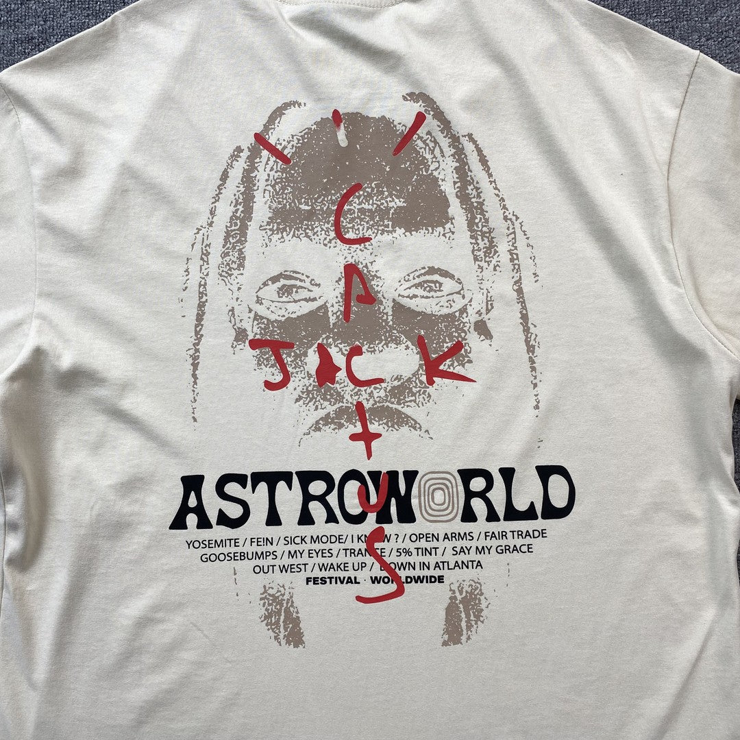 Camisa Cactus Jack ”AstroWorld Festival” ( Branca )