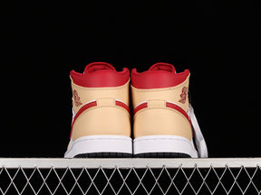 Air Jordan 1 High “Light Curry Cardinal Red”