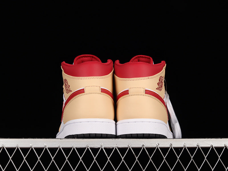Air Jordan 1 High “Light Curry Cardinal Red”