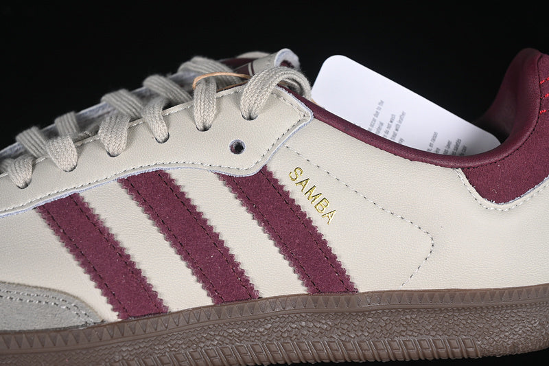 Adidas Samba “Putty Grey Maroon”