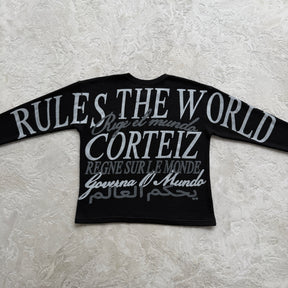 Sueter Corteiz “Worldwide Waffle Thermal” ( Preto )