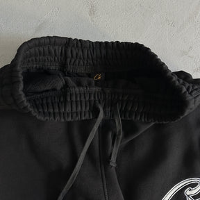 Conjunto Corteiz “Satin C-Star Applique” ( Preto )