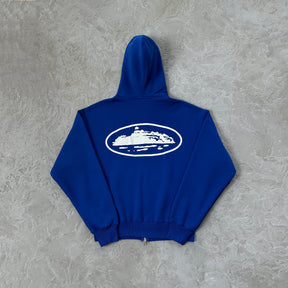 Conjunto Corteiz “Island Puff Print” ( Azul Escuro )