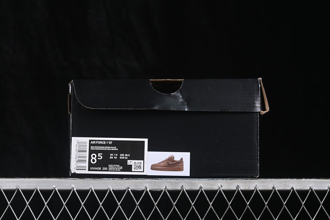 Air force 1 “Suede Glossy Mink Brown”