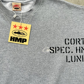 Conjunto Corteiz “HMP Stencil crewneck” ( Cinza )