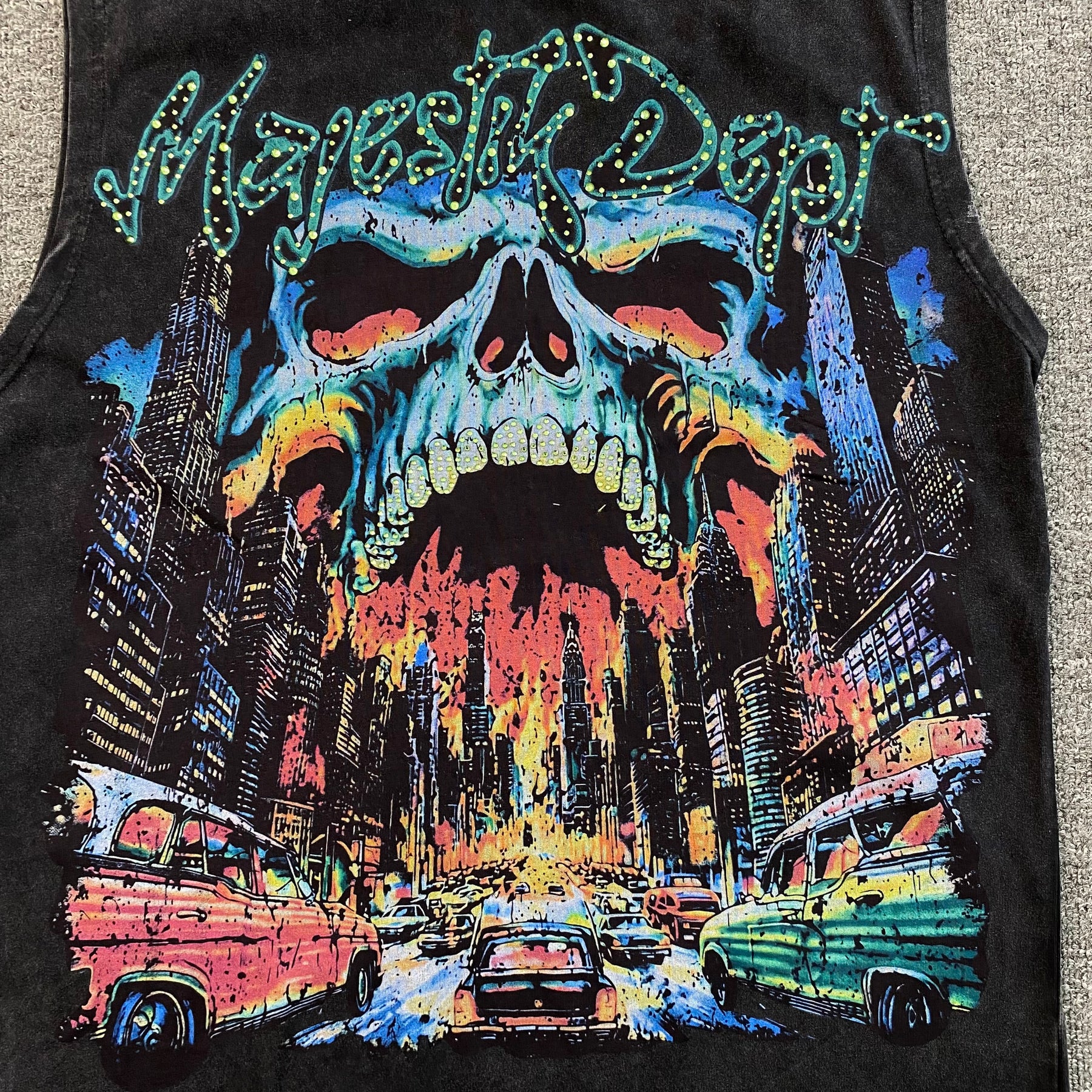 Camisa Majestik “Skull and City”
