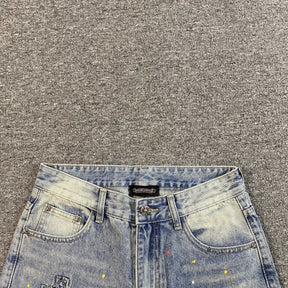 Shorts Chrome Hearts “Triple Cross” ( Cinza Claro )