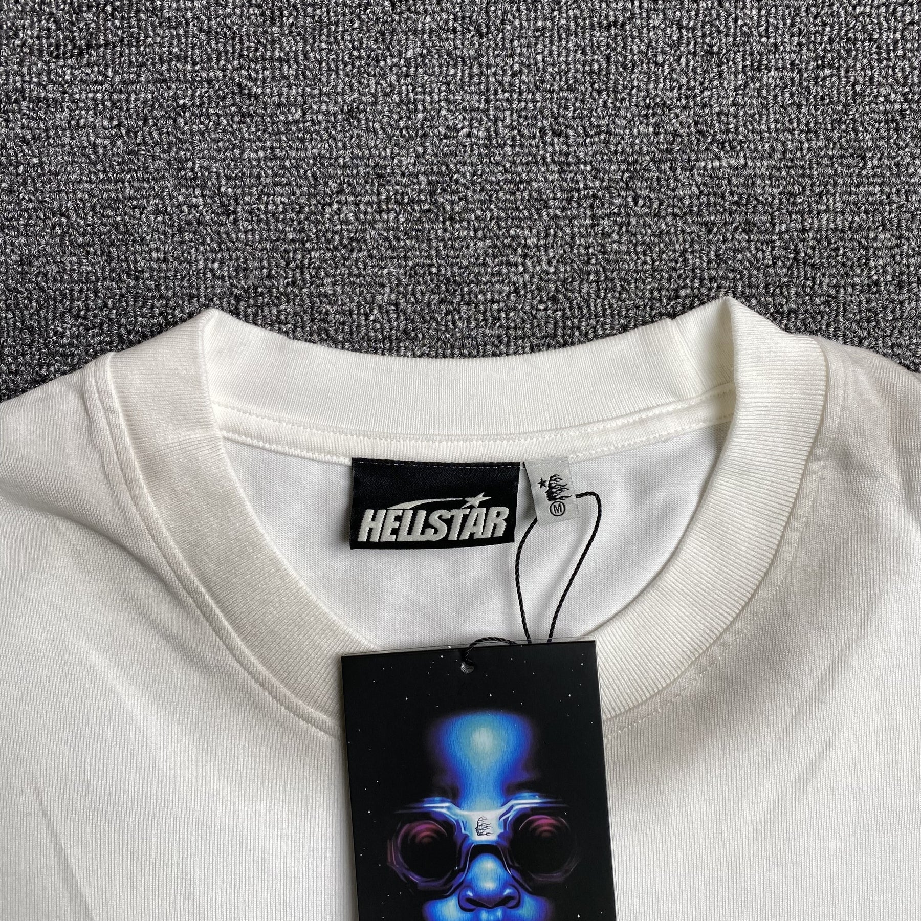 Camisa Hellstar “Box Logo Camo” ( Branca )