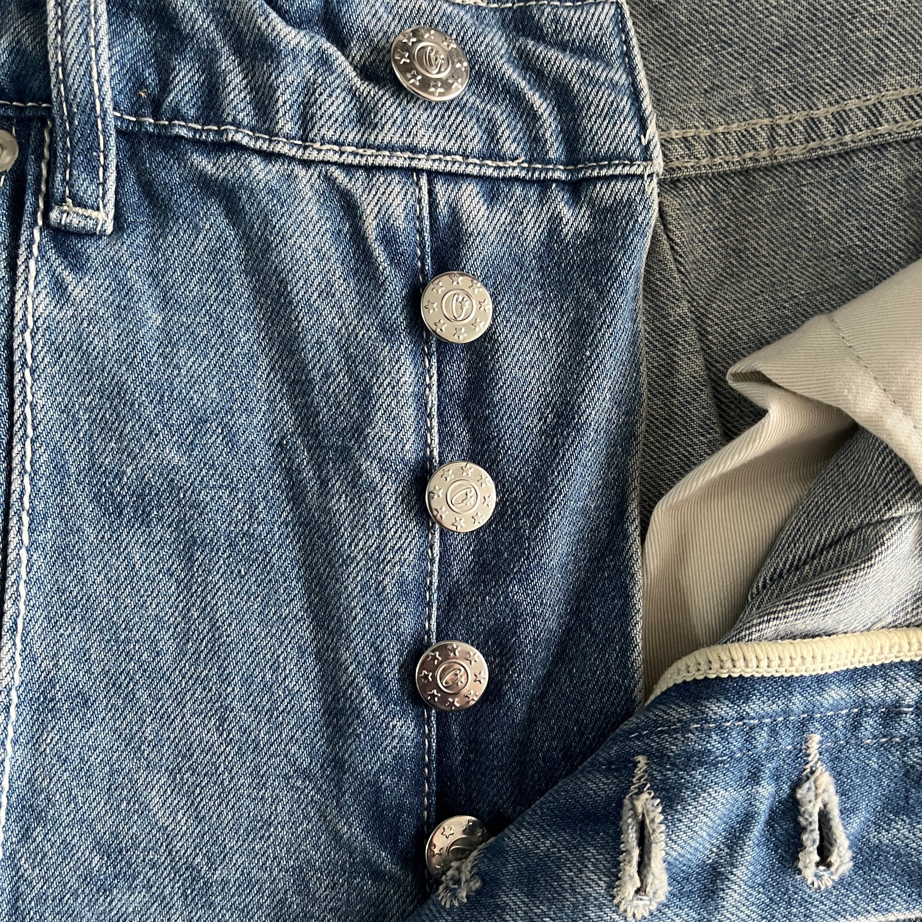 Calça Corteiz “C-Star” ( Cinza com Branco )