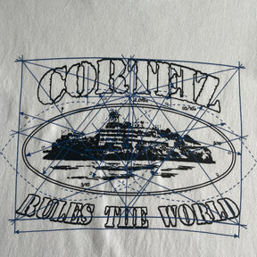 Camisa Corteiz “Alcatraz coordinates” ( Branca )
