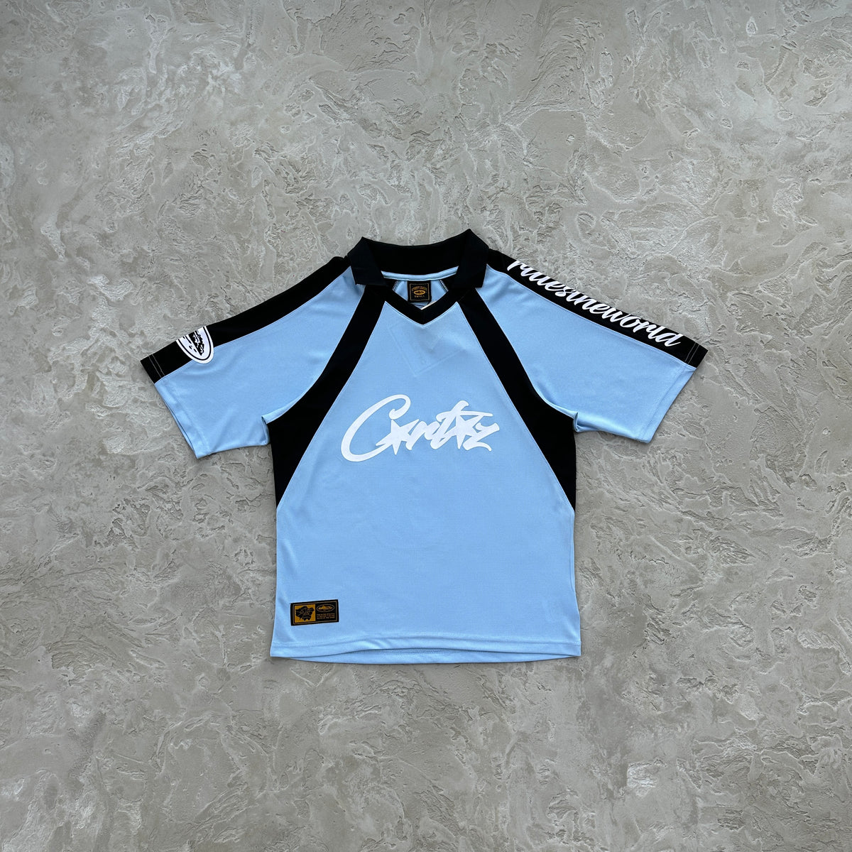 Camisa Corteiz “Panel Sky Blue Jersey”