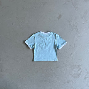 Conjunto Syna World Verão Feminino ( Branco e Azul )