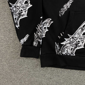 Moletom Hellstar “ Roll Print Graffiti” ( Preto )