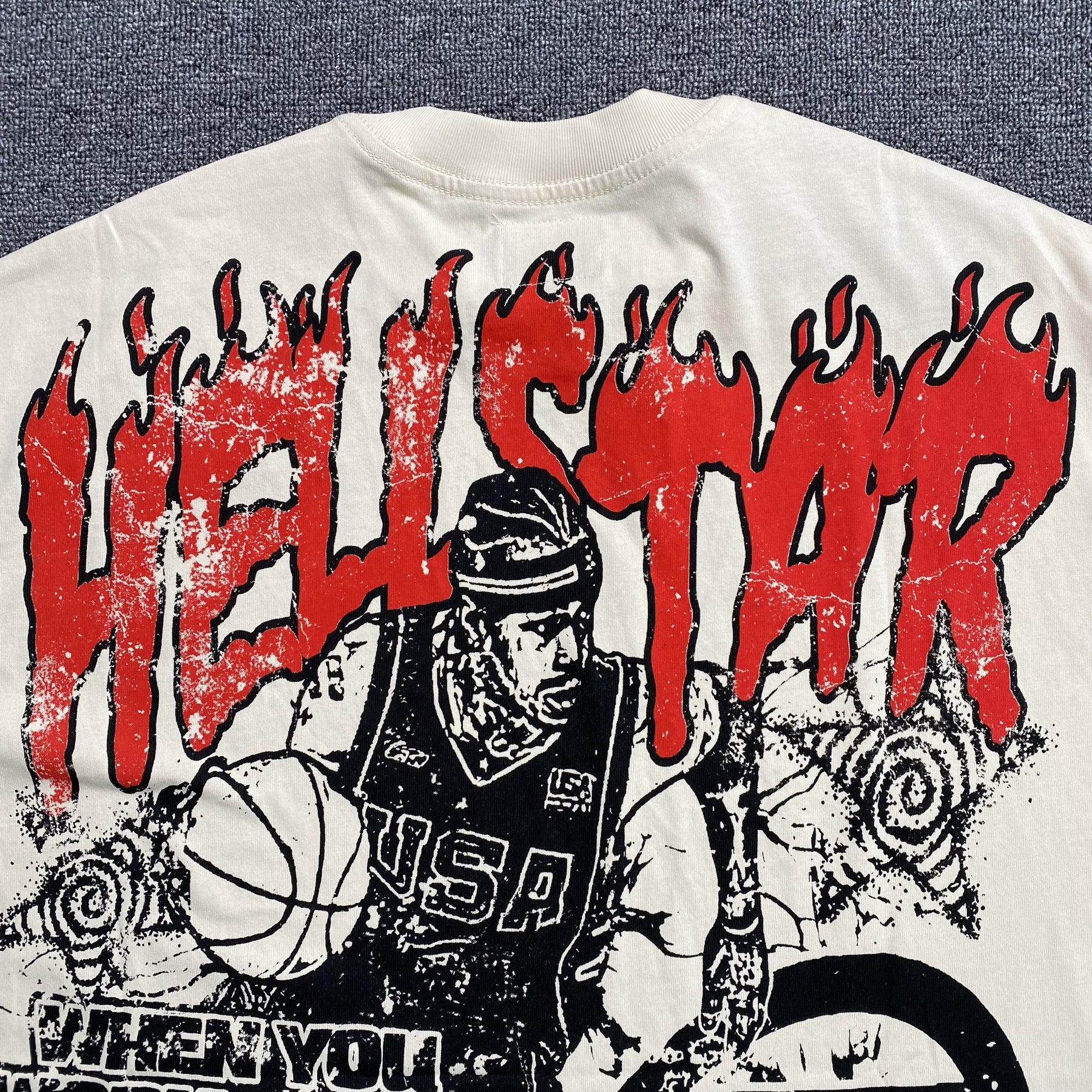Camisa Hellstar “Basketball” ( Off White )
