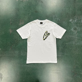 Camisa Corteiz “Pistol Camouflage” ( Branca )