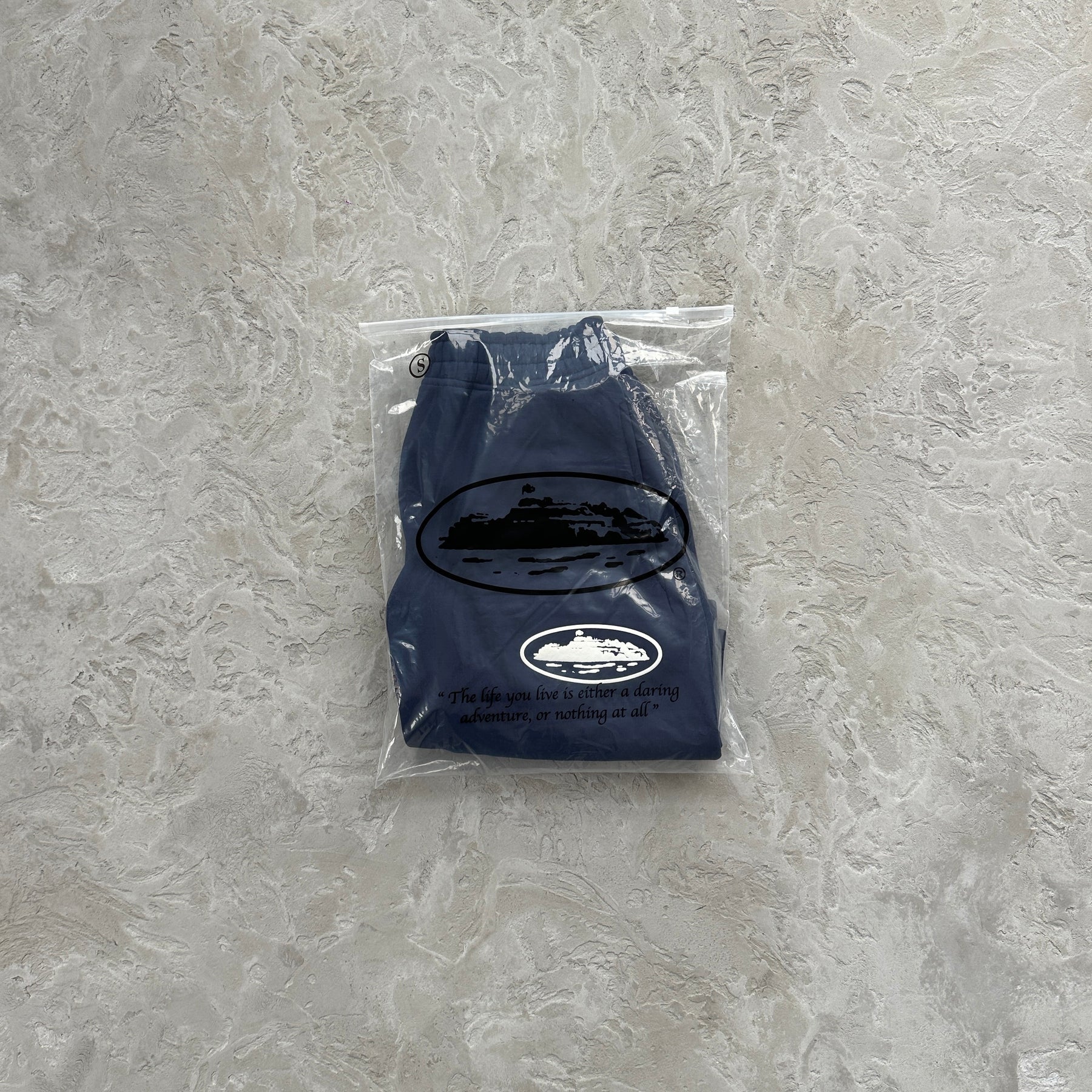 Shorts Corteiz “Island Puff Print” ( Azul Escuro )