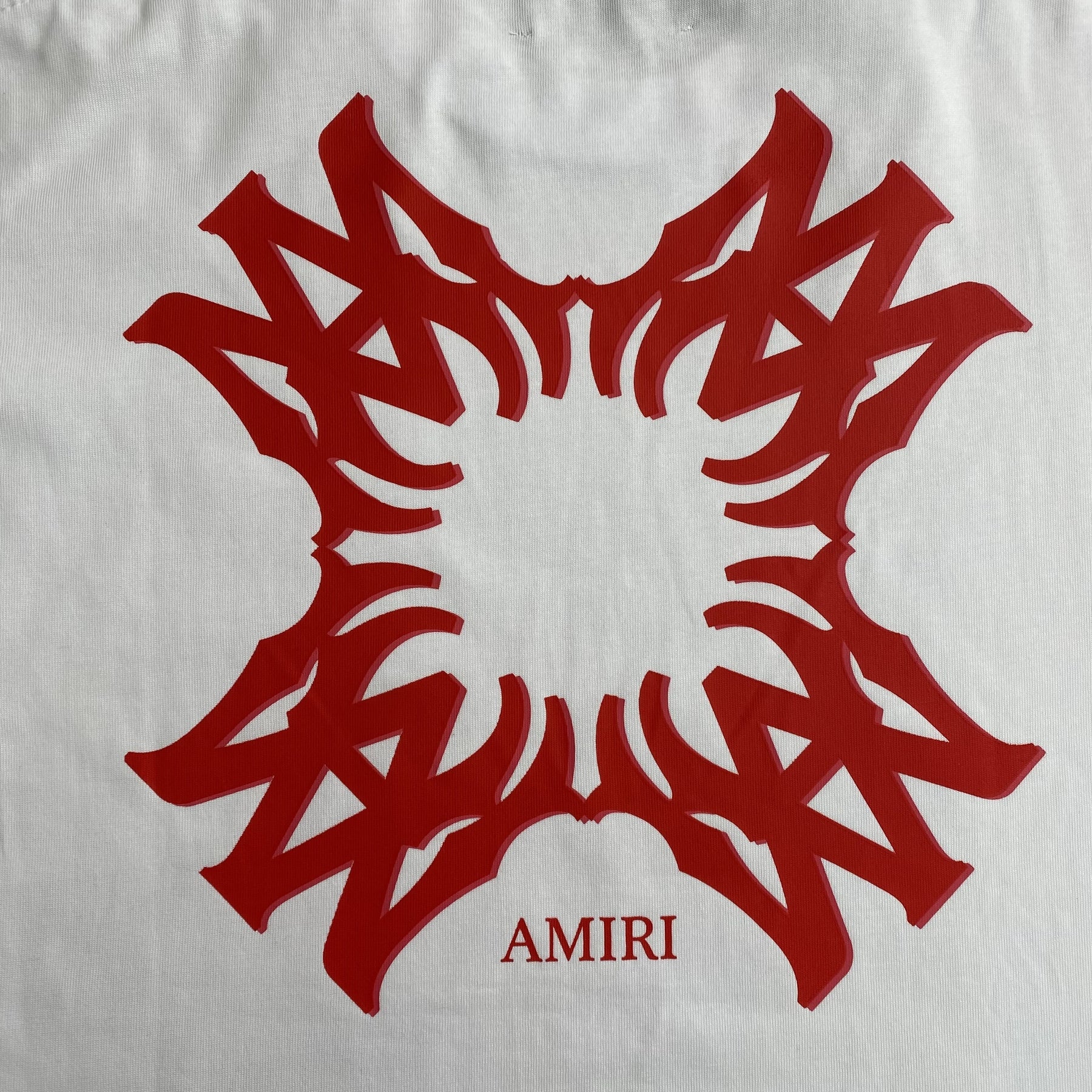 Camisa Amiri “Red Ma Quad T” ( Branca e Vermelha )