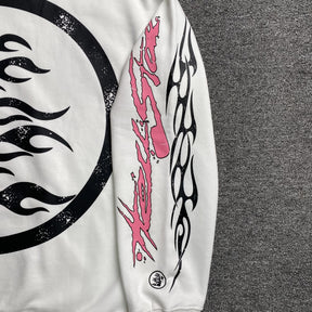 Moletom Hellstar “Glitter Zip Up” ( Branca )