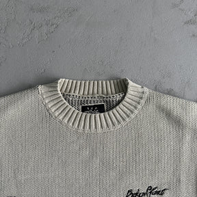 Sueter Broken Planet “Knit sweater forest” ( Branco )