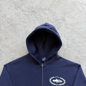 Conjunto Corteiz “Cortears Royale Zip” (Navy)