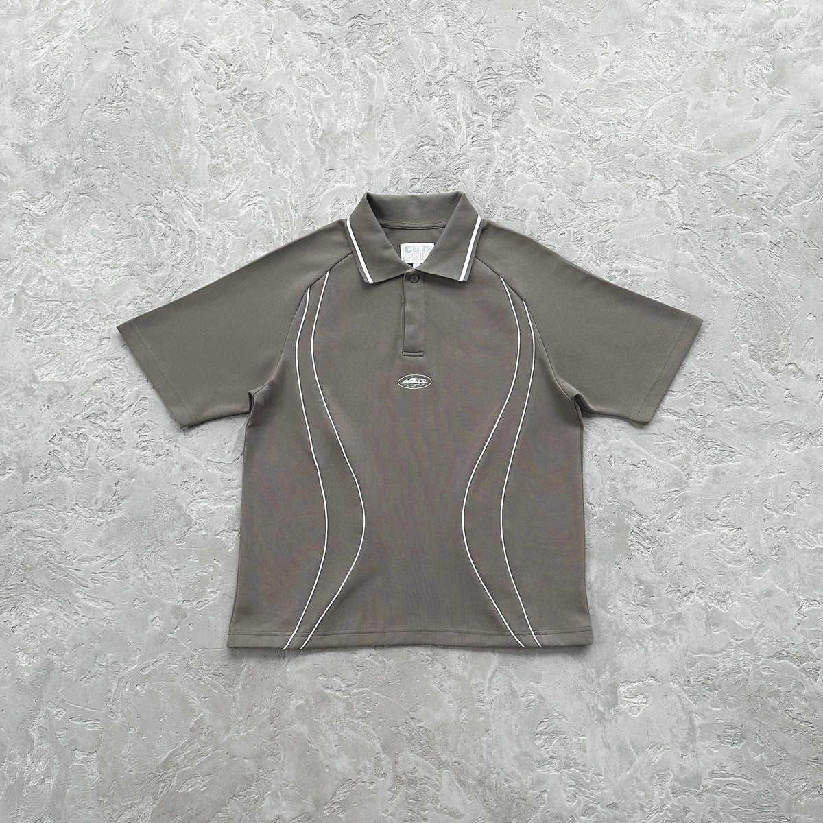 Conjunto Corteiz “Island Pique Polo Set” ( Cinza )